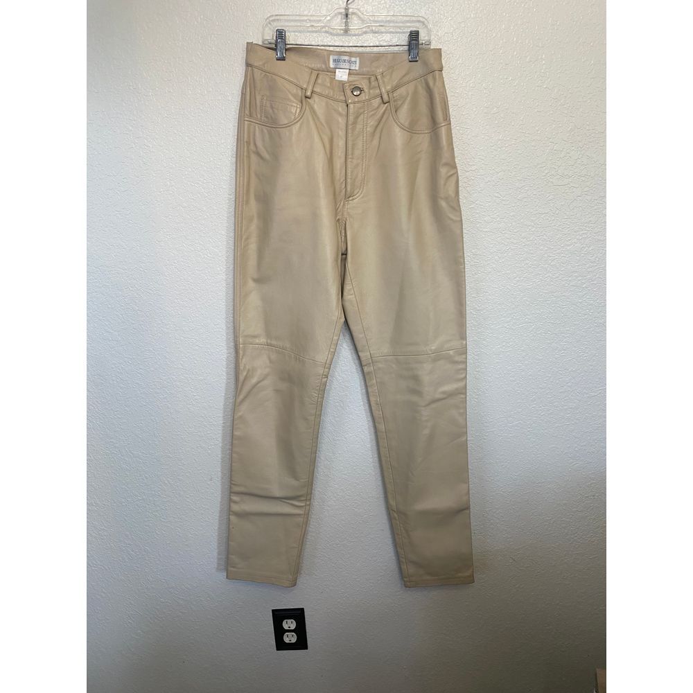 Hugo Buscati Leather Pants BeigeSize‎ 8T